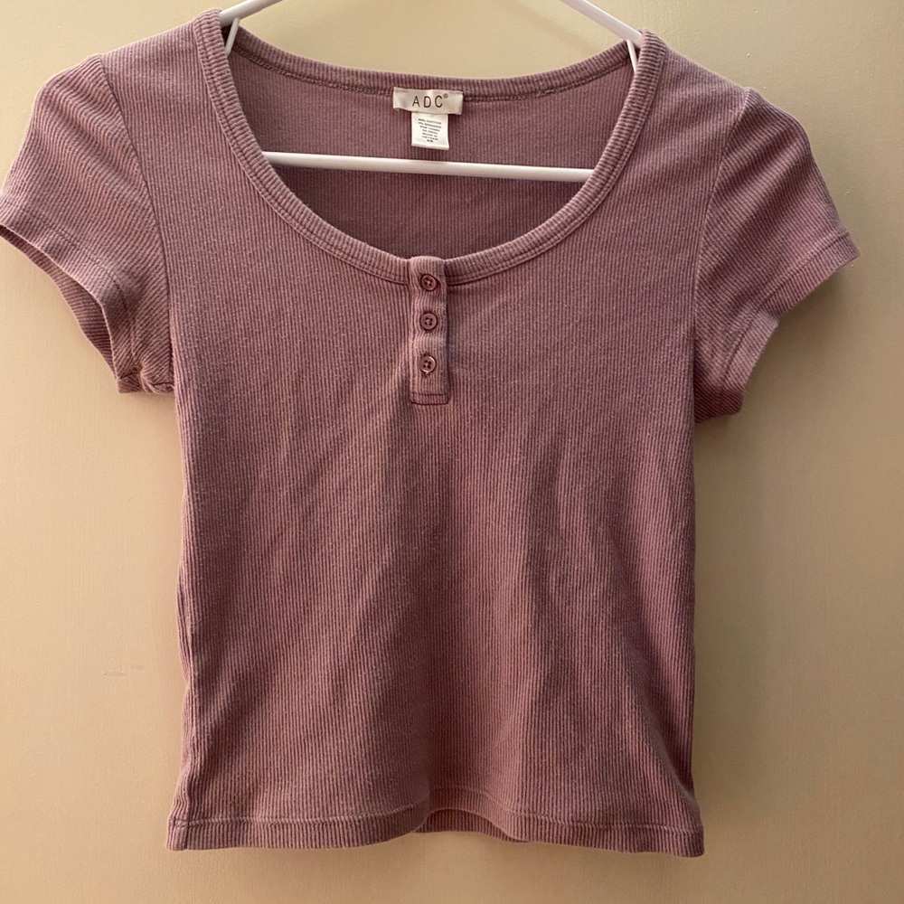 purple shirt